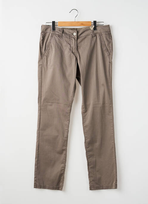 Pantalon chino țesătură poplin mărime normală gri NAPAPIJRI femme