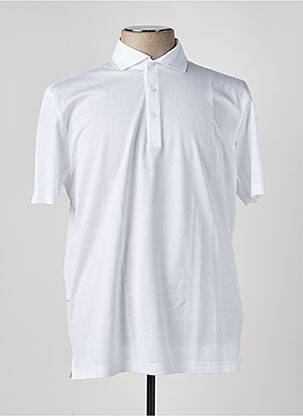 Polo elasticitate mâneci scurte alb GRAN SASSO homme
