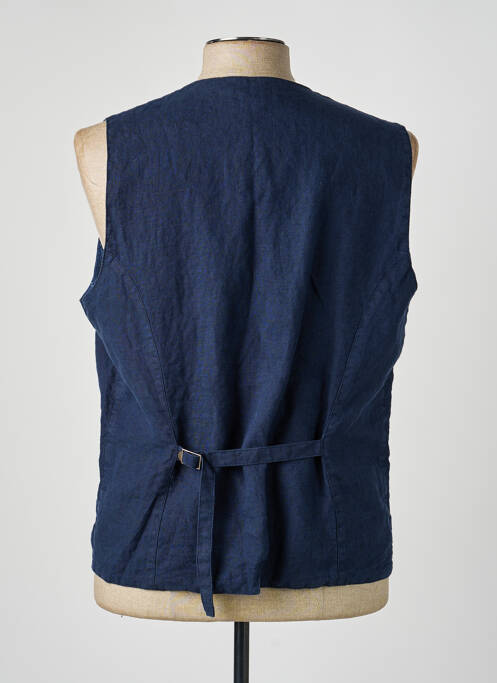Vestă fără mâneci buzunare albastru MAISON WOOLIES homme