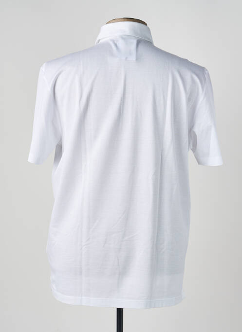 Polo elasticitate mâneci scurte alb GRAN SASSO homme
