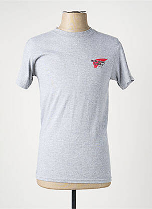 Tricou croială cambrată mâneci scurte gri REDWING bărbat