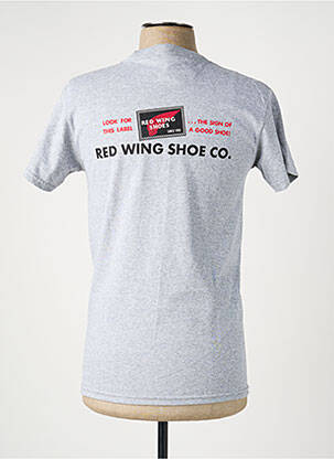 Tricou croială cambrată mâneci scurte gri REDWING bărbat