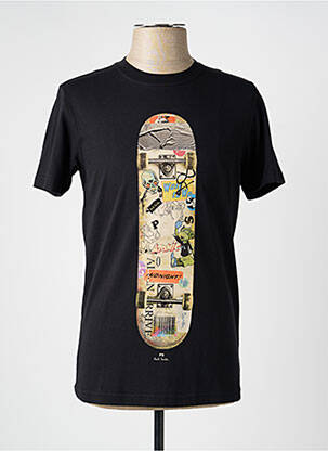 Tricou croială cambrată mâneci scurte negru PAUL SMITH bărbat