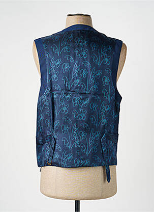 Vestă fără mâneci efect material satinat albastru PAUL SMITH bărbat