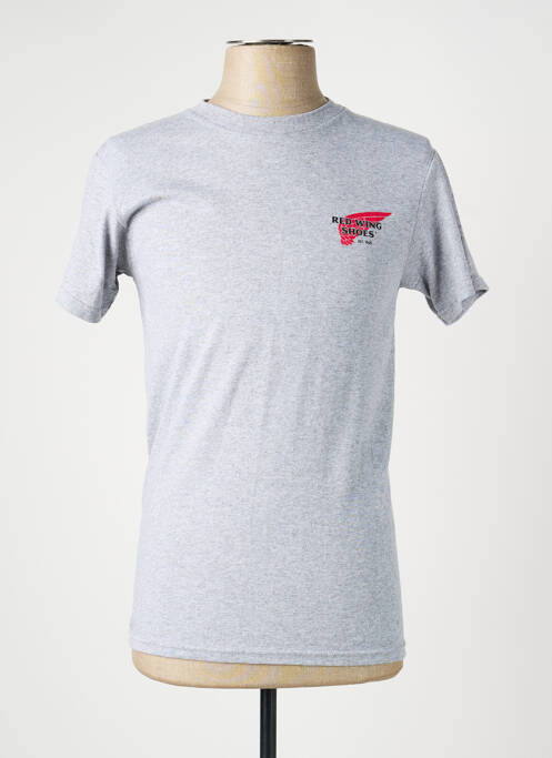 Tricou croială cambrată mâneci scurte gri REDWING homme
