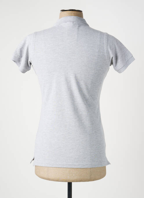 Polo elasticitate mâneci scurte gri RUSSEL homme