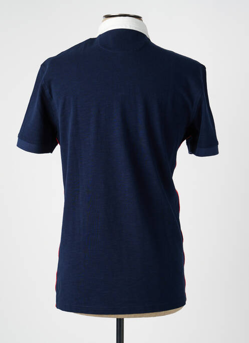 Polo croială cambrată mâneci scurte albastru 8JS homme