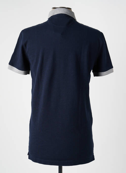 Polo broderie mâneci scurte albastru închis 8JS homme