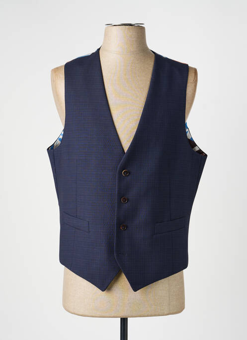 Vestă fără mâneci efect material satinat albastru închis CHRISTIAN LACROIX homme
