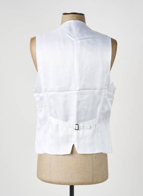 Vestă fără mâneci efect material satinat alb PAL ZILERI homme