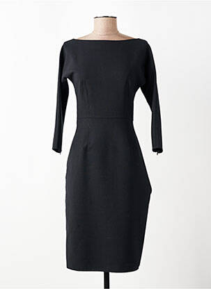 Rochie midi mâneci lungi mâneci lungi negru DSQUARED femeie