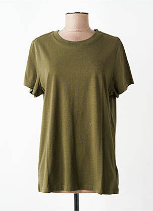 Tricou croială dreaptă mâneci scurte verde LEE COOPER femeie