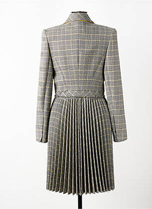 Rochie midi mâneci lungi mâneci lungi gri VILLALBA femeie