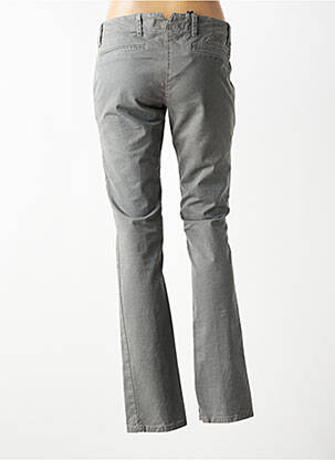 Pantalon chino țesătură poplin mărime normală gri AERONAUTICA femeie