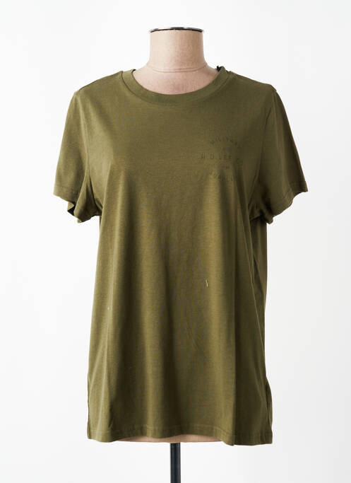Tricou croială dreaptă mâneci scurte verde LEE COOPER femme
