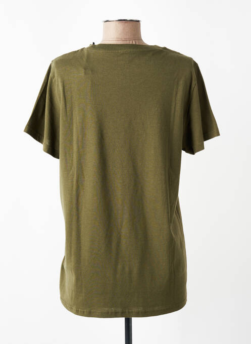 Tricou croială dreaptă mâneci scurte verde LEE COOPER femme