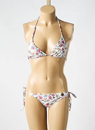 Costum de baie din două piese elasticitate top triunghiuri alb NAPAPIJRI femeie
