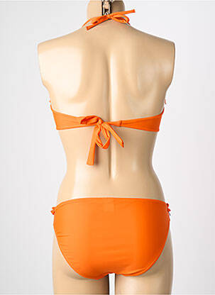 Costum de baie din două piese elasticitate top bentiță portocalie REGLISSE femeie