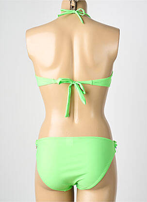 Costum de baie din două piese elasticitate top bentiță verde REGLISSE femeie