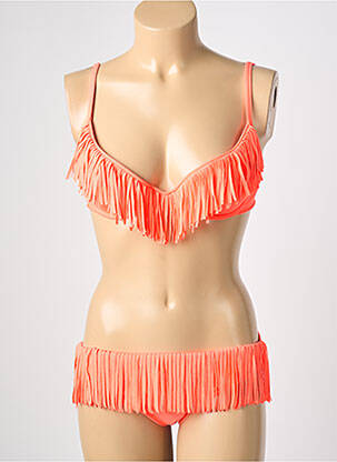 Costum de baie din două piese elasticitate top sutien modelat portocalie REGLISSE femeie