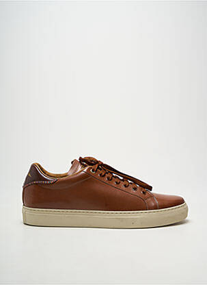 Adidași țesătură satinată vârf rotund maro PAUL SMITH bărbat