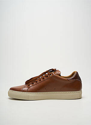 Adidași țesătură satinată vârf rotund maro PAUL SMITH bărbat
