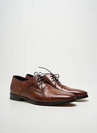 Derby-uri țesătură satinată toc mic maro PAUL SMITH homme