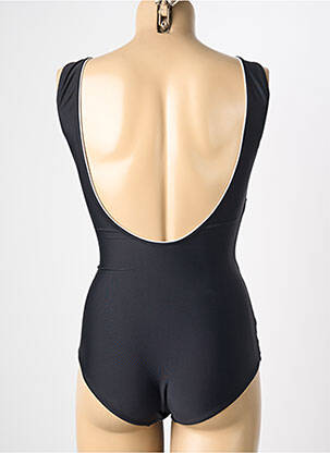 Costum de baie dintr-o singură piesă efect material satinat top sutien modelat negru REGLISSE femeie