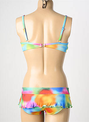 Costum de baie din două piese elasticitate top sutien modelat albastru REGLISSE femeie