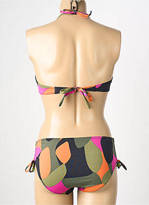 Costum de baie din două piese elasticitate top bentiță verde REGLISSE femeie