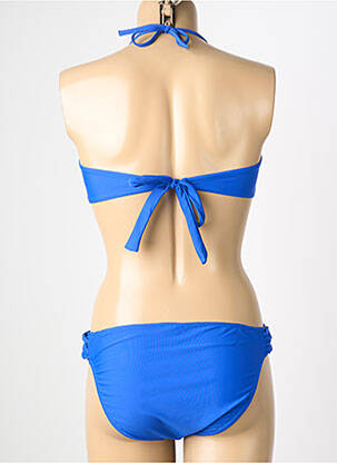 Costum de baie din două piese elasticitate top sutien modelat albastru REGLISSE femeie