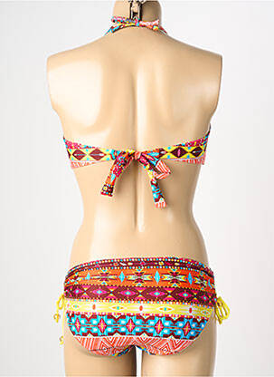Costum de baie din două piese elasticitate top sutien modelat portocalie REGLISSE femeie