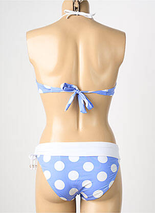 Costum de baie din două piese elasticitate top sutien modelat albastru REGLISSE femeie
