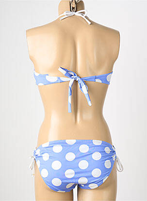 Costum de baie din două piese elasticitate top sutien modelat albastru REGLISSE femeie