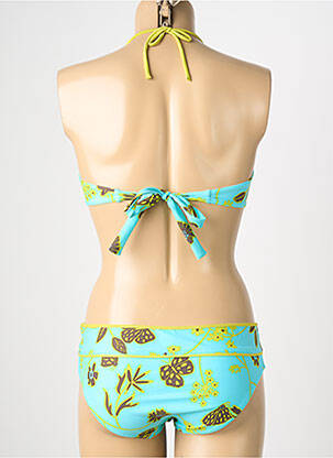 Costum de baie din două piese top sutien modelat top sutien modelat albastru REGLISSE femeie