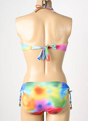 Costum de baie din două piese elasticitate top sutien modelat verde REGLISSE femeie