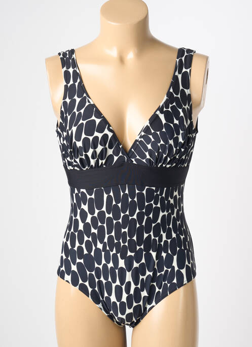 Costum de baie dintr-o singură piesă imprimeu fantezie sutien balconet cu decolteu înalt negru REGLISSE femme