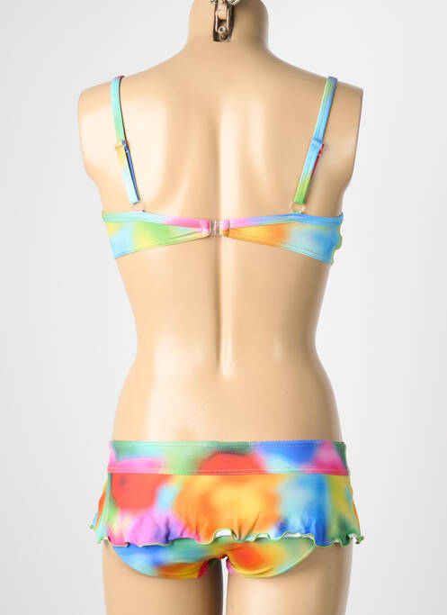 Costum de baie din două piese elasticitate top sutien modelat albastru REGLISSE femme