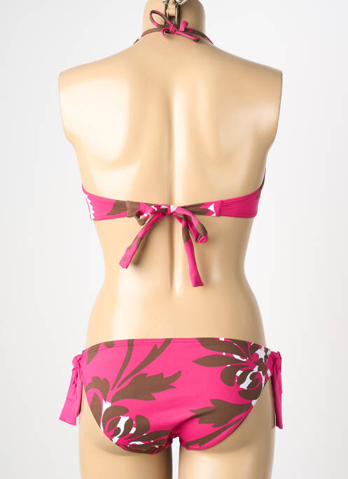 Costum de baie din două piese elasticitate top bentiță roz REGLISSE femme