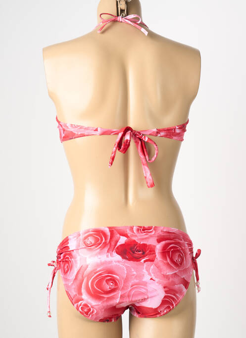 Costum de baie din două piese elasticitate top sutien modelat roșu REGLISSE femme