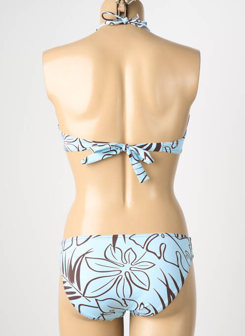 Costum de baie din două piese elasticitate top sutien modelat albastru REGLISSE femme