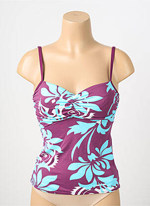 Top de baie imprimeu fantezie violet REGLISSE femeie