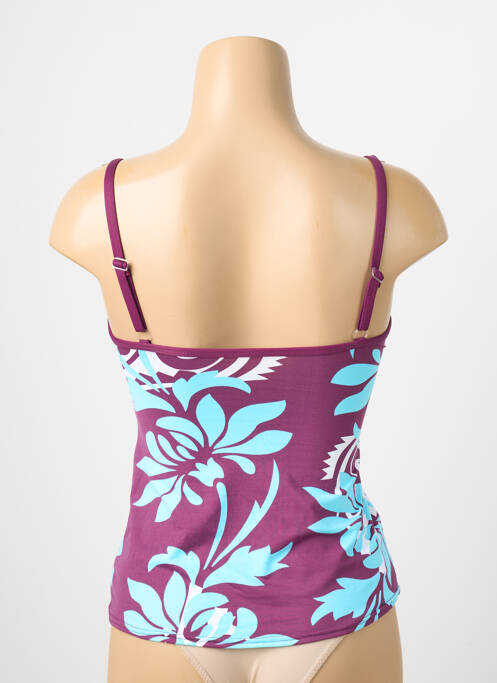 Top de baie imprimeu fantezie violet REGLISSE femme