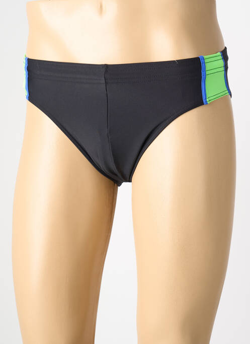Slip de baie elastic în talie negru REGLISSE homme