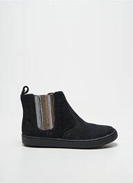 Botine/ghete branț detașabil vârf rotund negru SHOO POM fată
