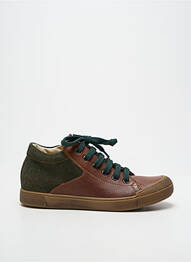Adidași țesătură satinată vârf rotund verde NATURINO băiat