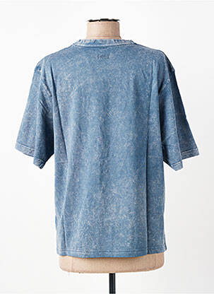 Tricou imprimeu fantezie mâneci scurte albastru ROSE GARDEN femeie
