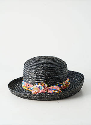 Pălărie broderie cu panglică negru COUSTILLERES femeie