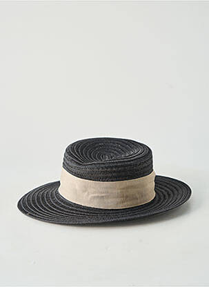 Pălărie broderie cu panglică negru AUREGA femeie