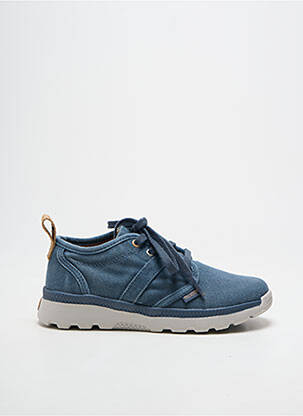 Adidași închidere cu șireturi vârf rotund albastru PALLADIUM băiat